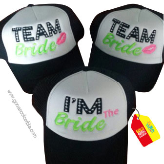 Gorras I´M THE BRIDE - TEAM BRIDE