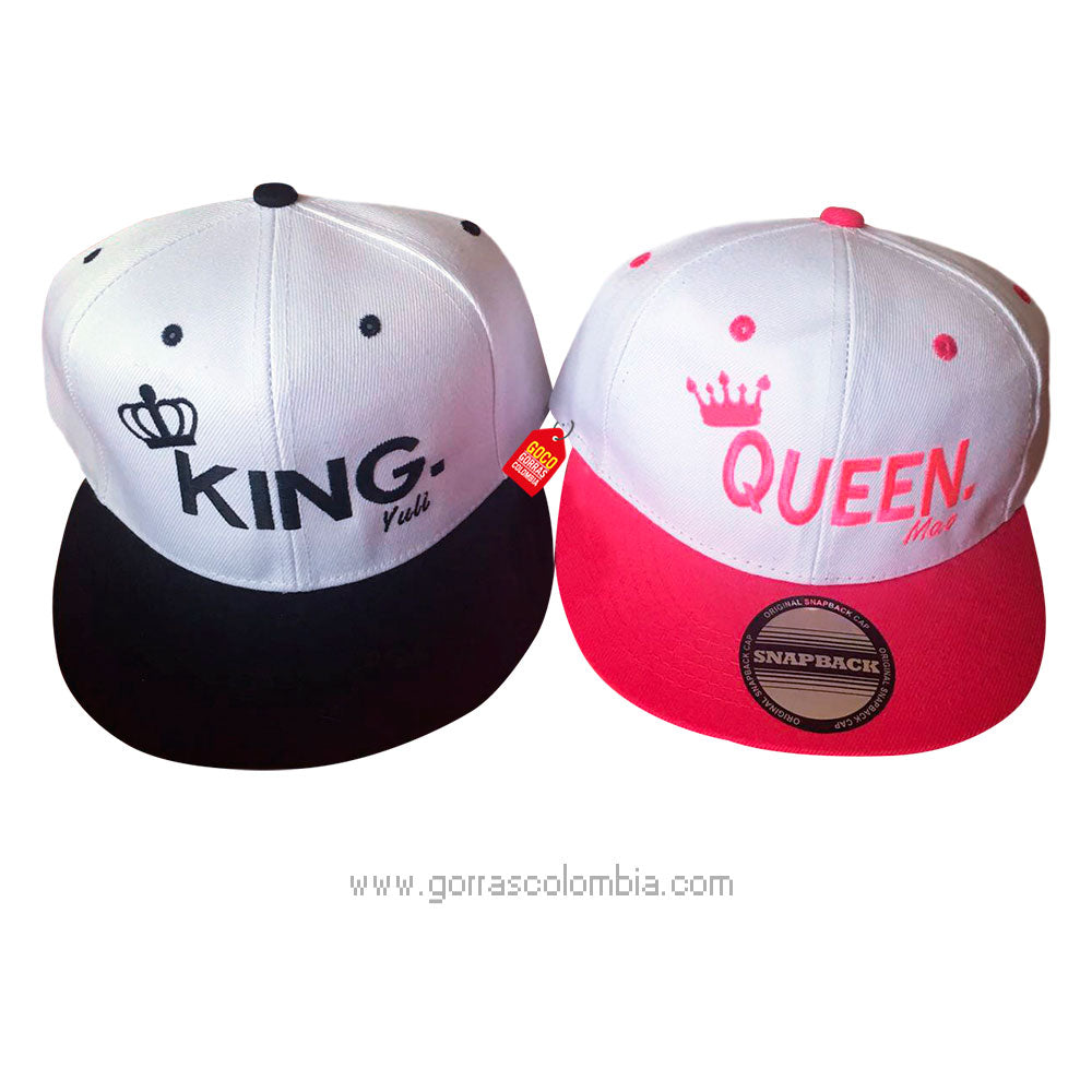 Gorras KING Y QUEEN (Nombre)