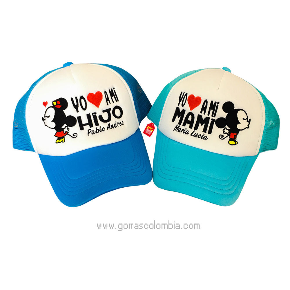Gorras MINNIE Y MICKEY - MAMÁ E HIJO (Nombres)