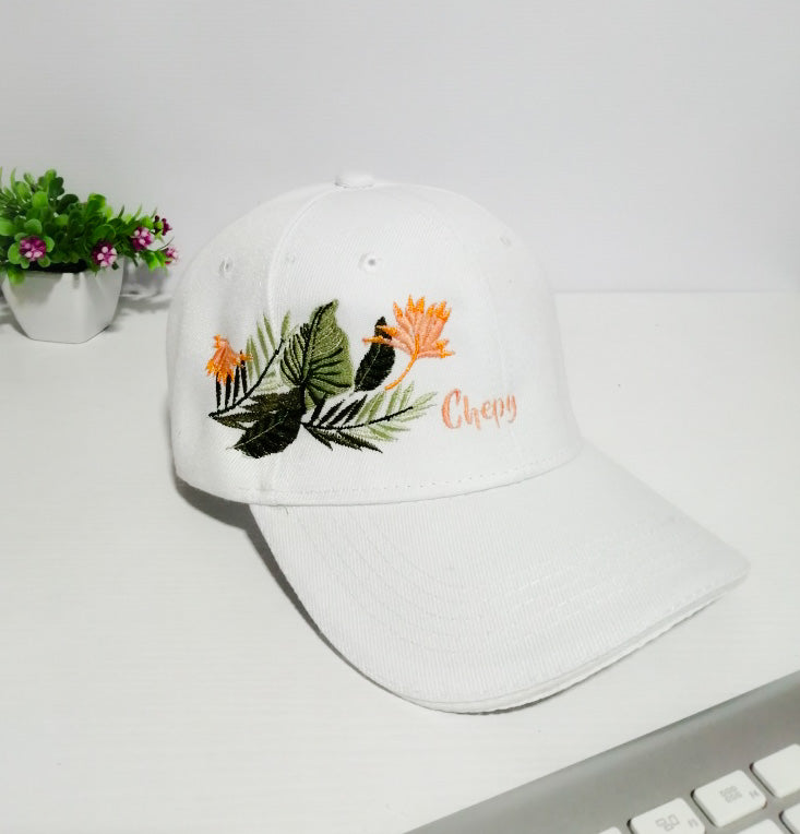Gorra FLORES Y HOJAS (Nombre)
