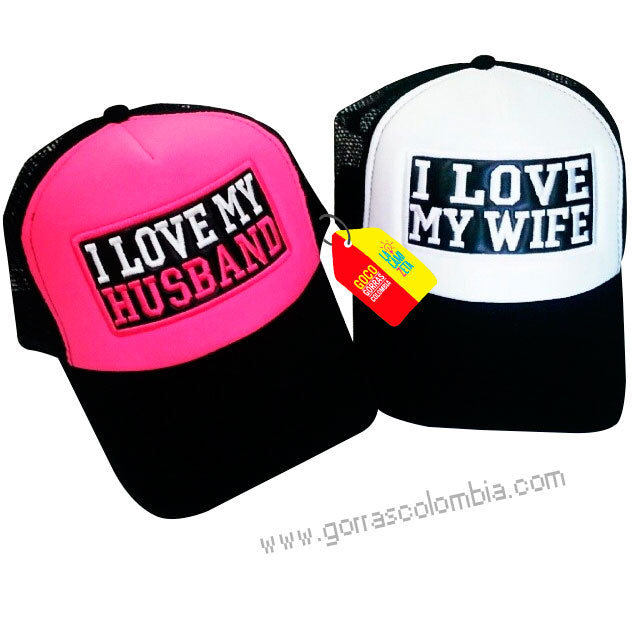 Gorras HUSBAND Y WIFE