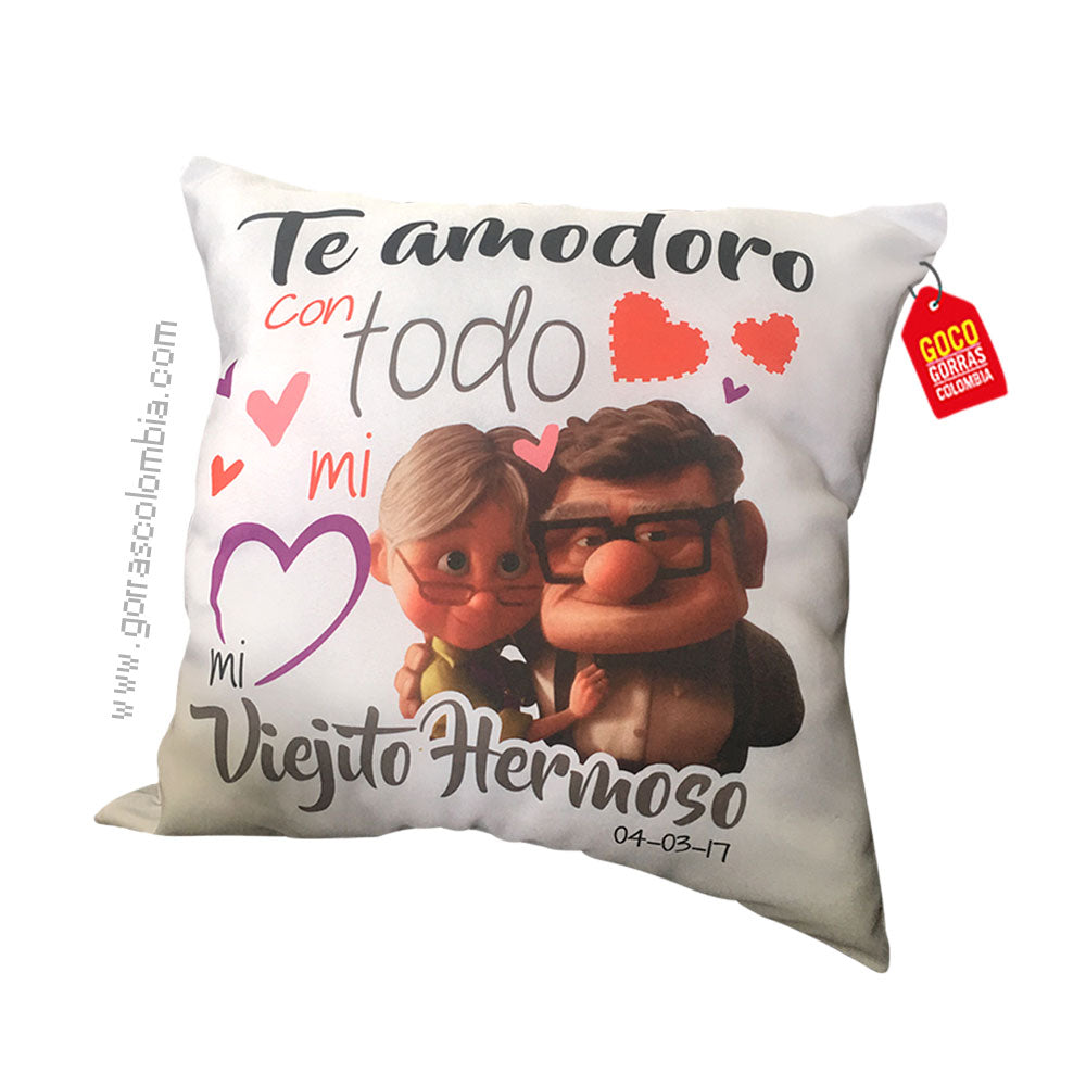Cojín TE AMODORO - ABUELOS UP (Fecha)