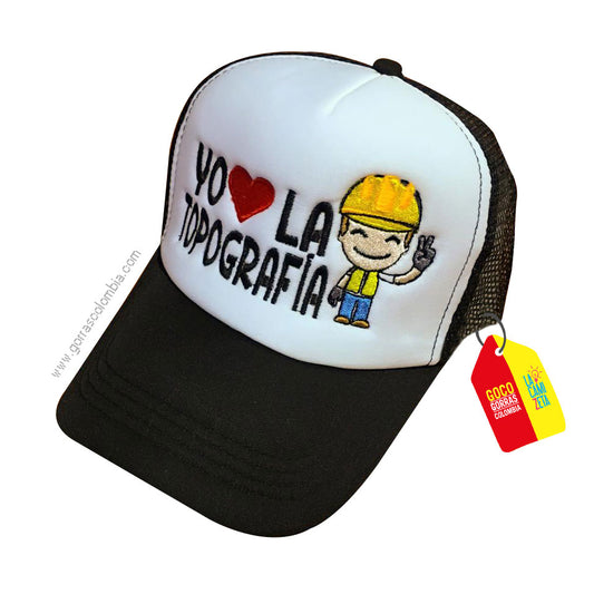 Gorra YO AMO LA TOPOGRAFÍA