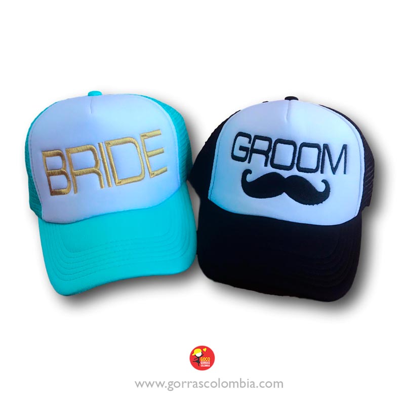 Gorras BRIDE AND GROOM