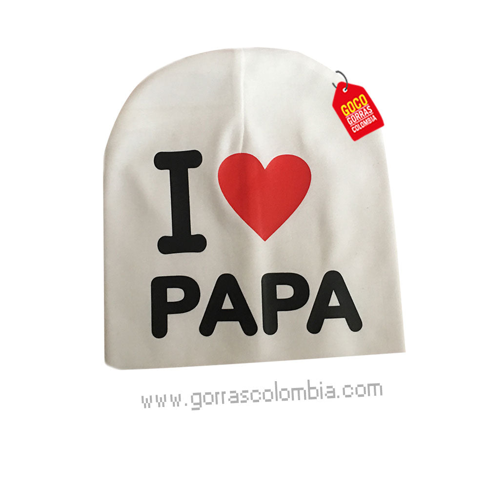 Gorro Baby I LOVE PAPÁ