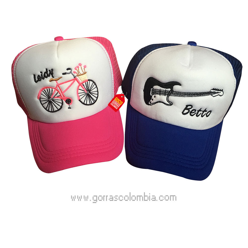 Gorras BICI Y GUITARRA (Nombres)