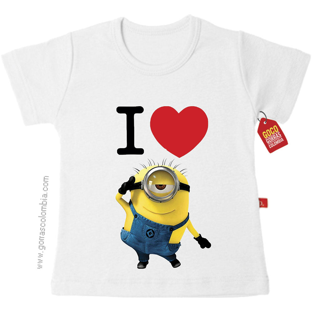 Camiseta I LOVE MINION