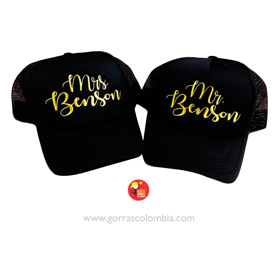 Gorras MRS. Y MR. (Apellido)
