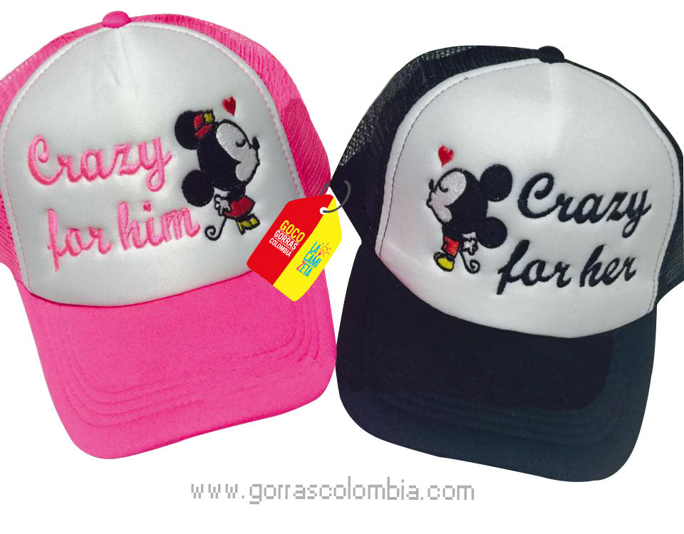 Gorras MINNIE Y MICKEY - CRAZY