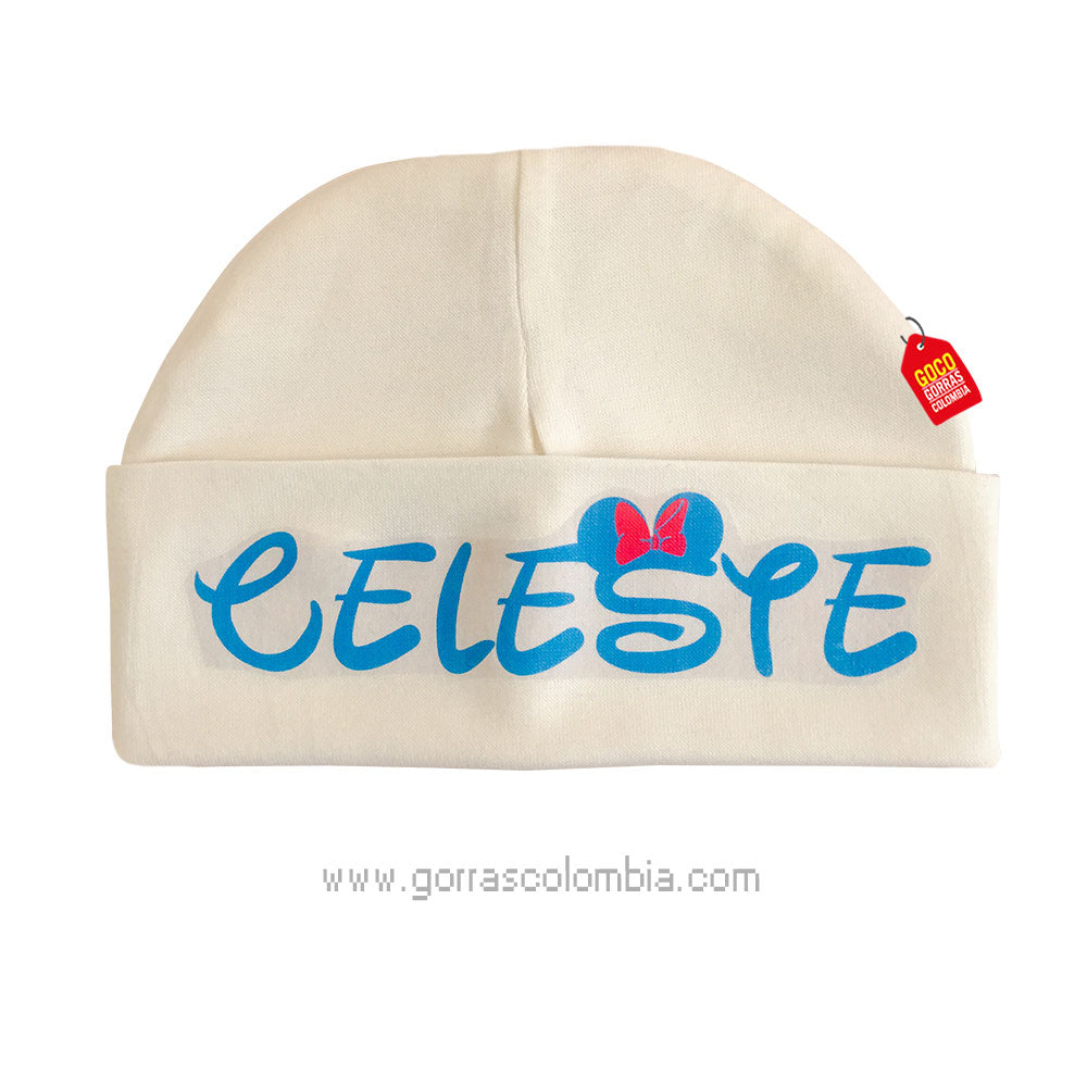Gorro Baby OREJAS MINNIE (Nombre)