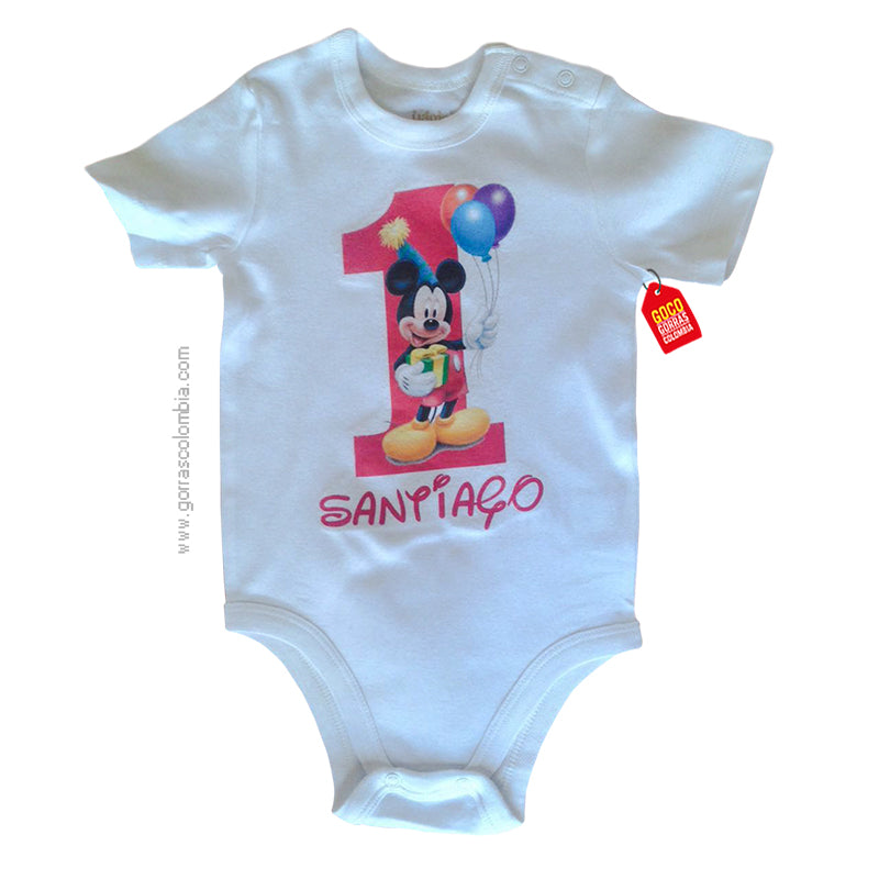 Body MICKEY CUMPLEAÑOS (Nombre)