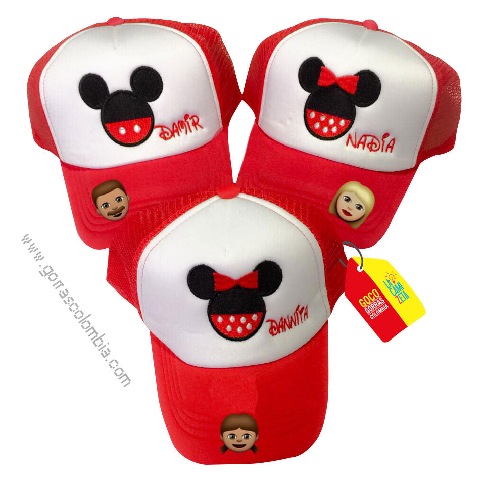 Gorras MICKEY - EMOJIS (Nombres)