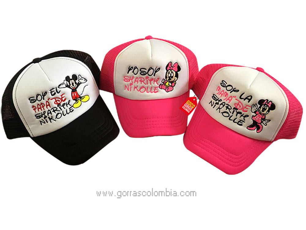 Gorras MICKEY Y MINNIE - PAPÁS DE... (Nombre)