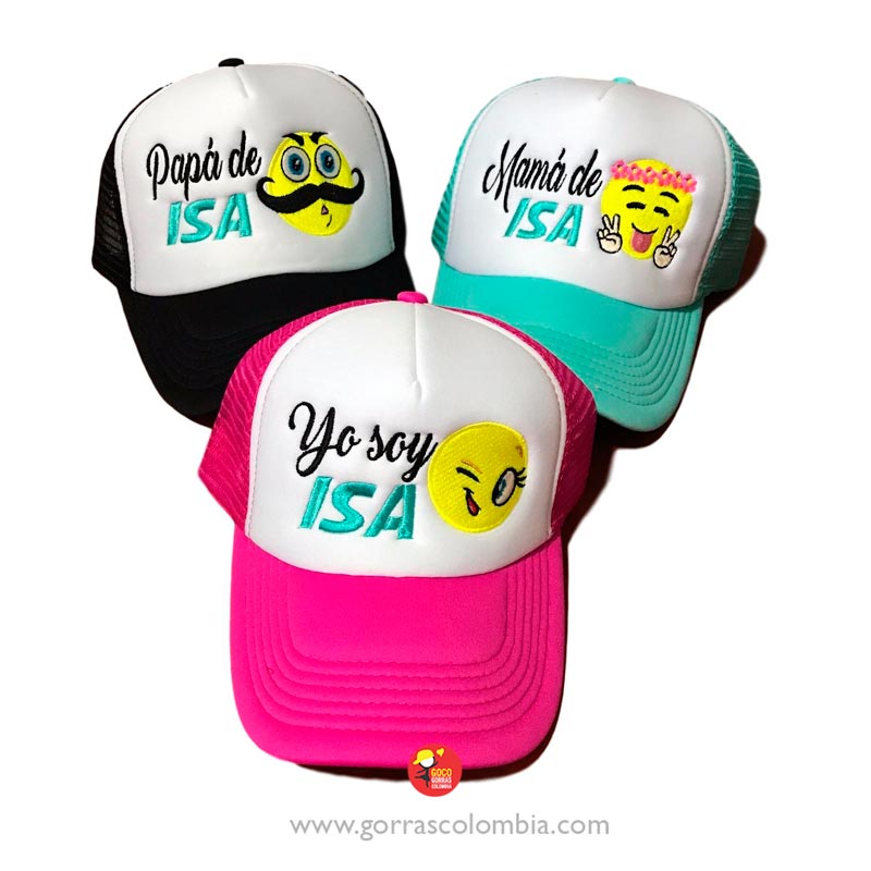 Gorras EMOJIS - PAPÁS DE... (Nombre)