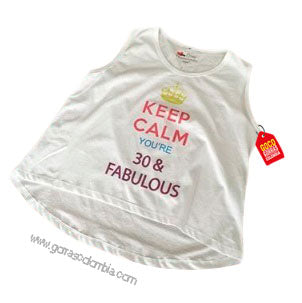 Esqueleto CORONA - KEEP CALM YOURE 30 & FABULOUS