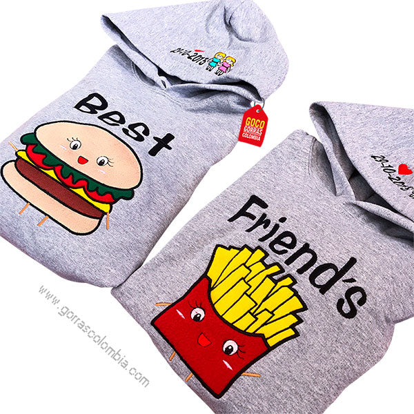 Buzo BEST HAMBURGUESA / FRIEND´S PAPAS FRITAS