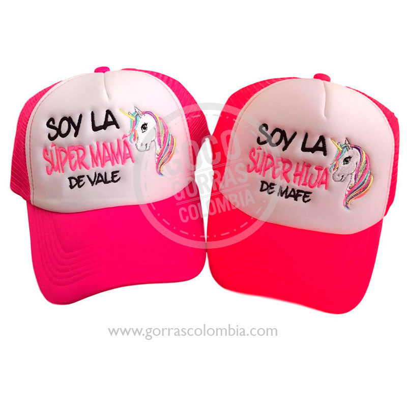 Gorras UNICORNIO - MAMÁ E HIJA (Nombres)
