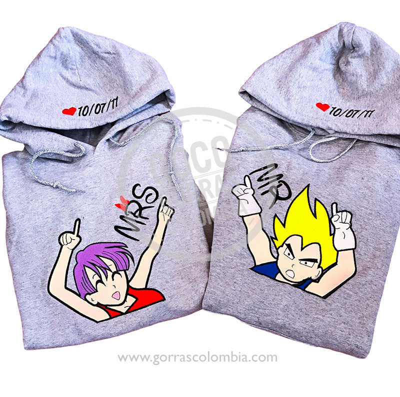 VEGETA Y BULMA MR Y MRS FECHA Gorras Colombia