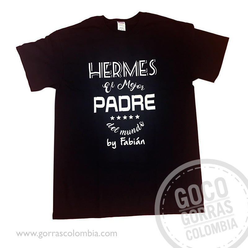 Camiseta EL MEJOR PADRE DEL MUNDO (Nombre)