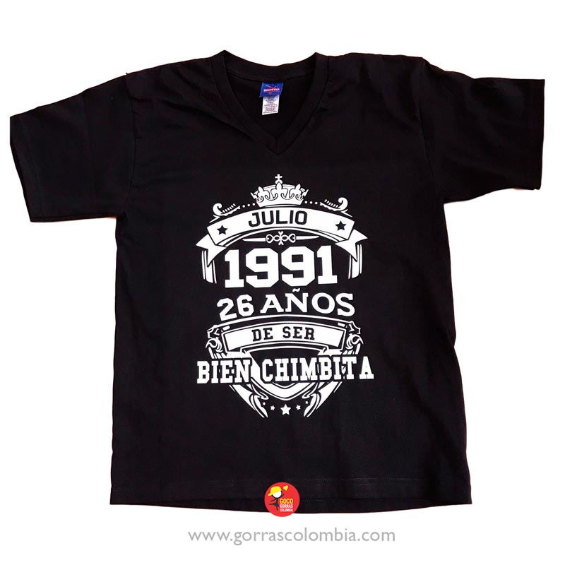 Camiseta BIEN CHIMBITA (Mes-Año)