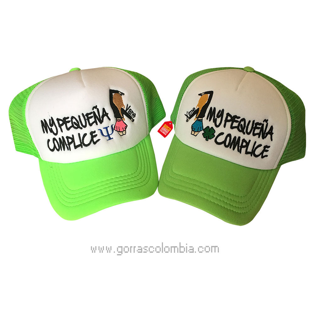 Gorras MY PEQUEÑA COMPLICE (Nombre)