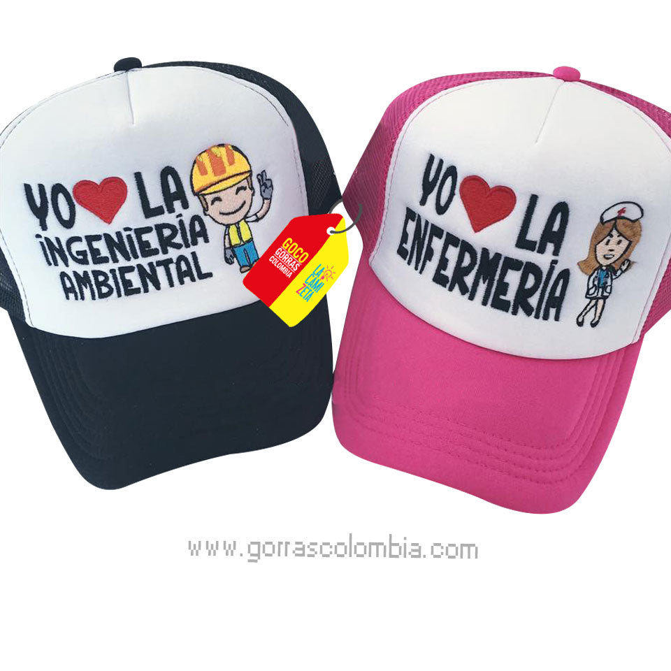 Gorras INGENIERO Y ENFERMERA