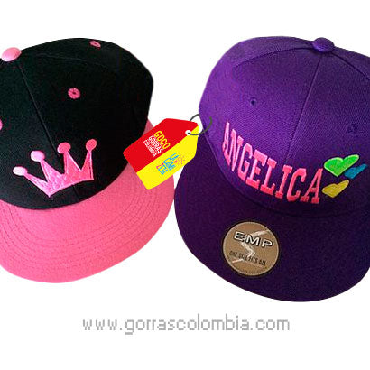 Gorras CORONA Y CORAZONES (Nombre)