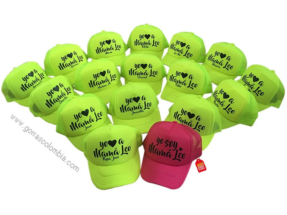 Gorra YO A ❤️ MAMÁ (Parentesco-Nombre)