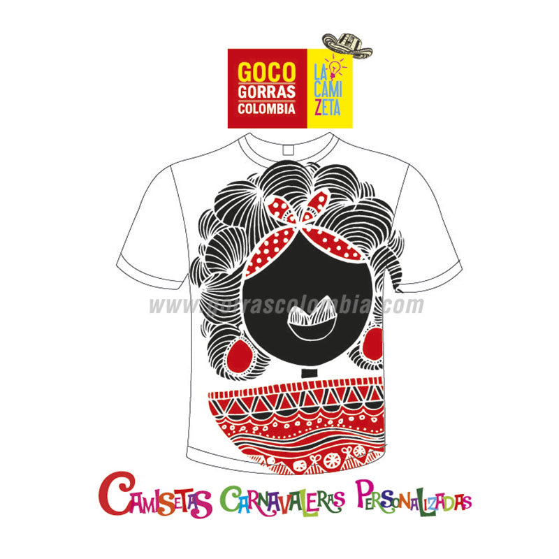 Camiseta Carnavalera NEGRITA PULOY