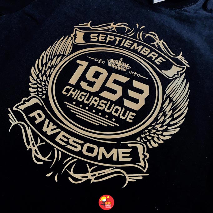 Camiseta AWESOME (Mes-Año)