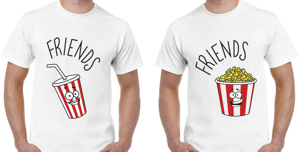 Camiseta FRIENDS - BEBIDA / PALOMITAS DE MAÍZ