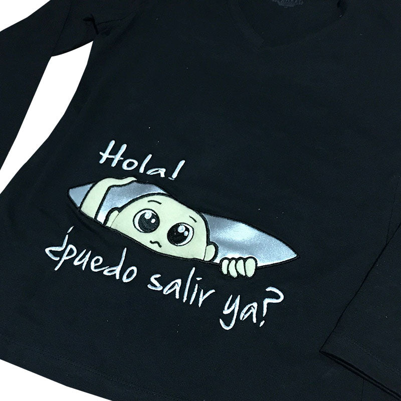 Camibuzo HOLA! ¿PUEDO SALIR YA? (Frase)