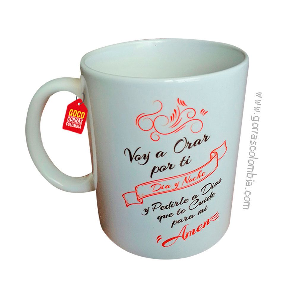 Mug VOY A ORAR POR TI... (Frase)