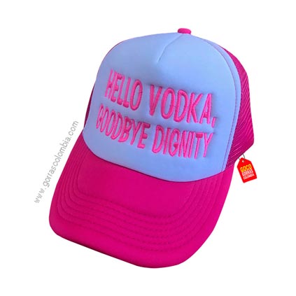 Gorra HELLO VODKA, GOODBYE DIGNITY