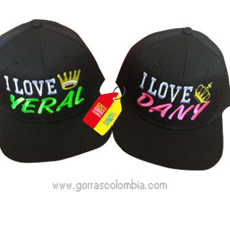 Gorras CORONAS - I LOVE (Nombres)