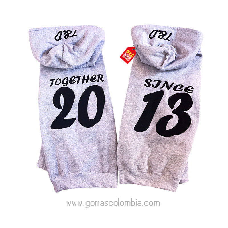 Buzo TOGETHER / SINCE (Año-Iniciales)