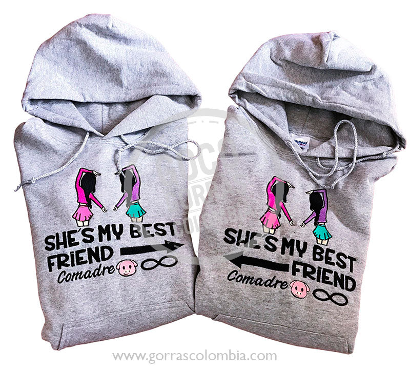 Buzo SHE´S MY BEST FRIEND - MUÑECAS