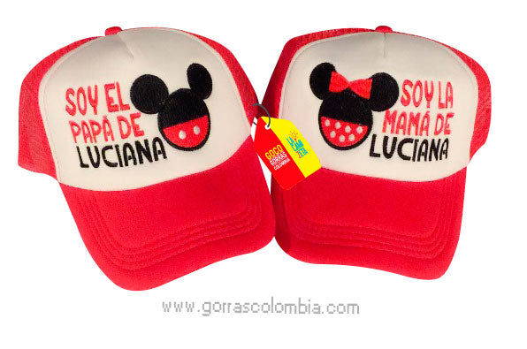 Gorras MICKEY - PAPÁS DE... (Nombre)