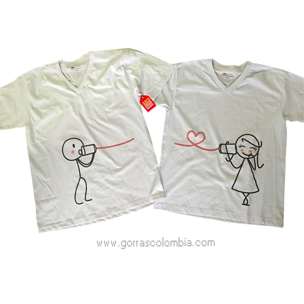 Camiseta PAREJA VASOS