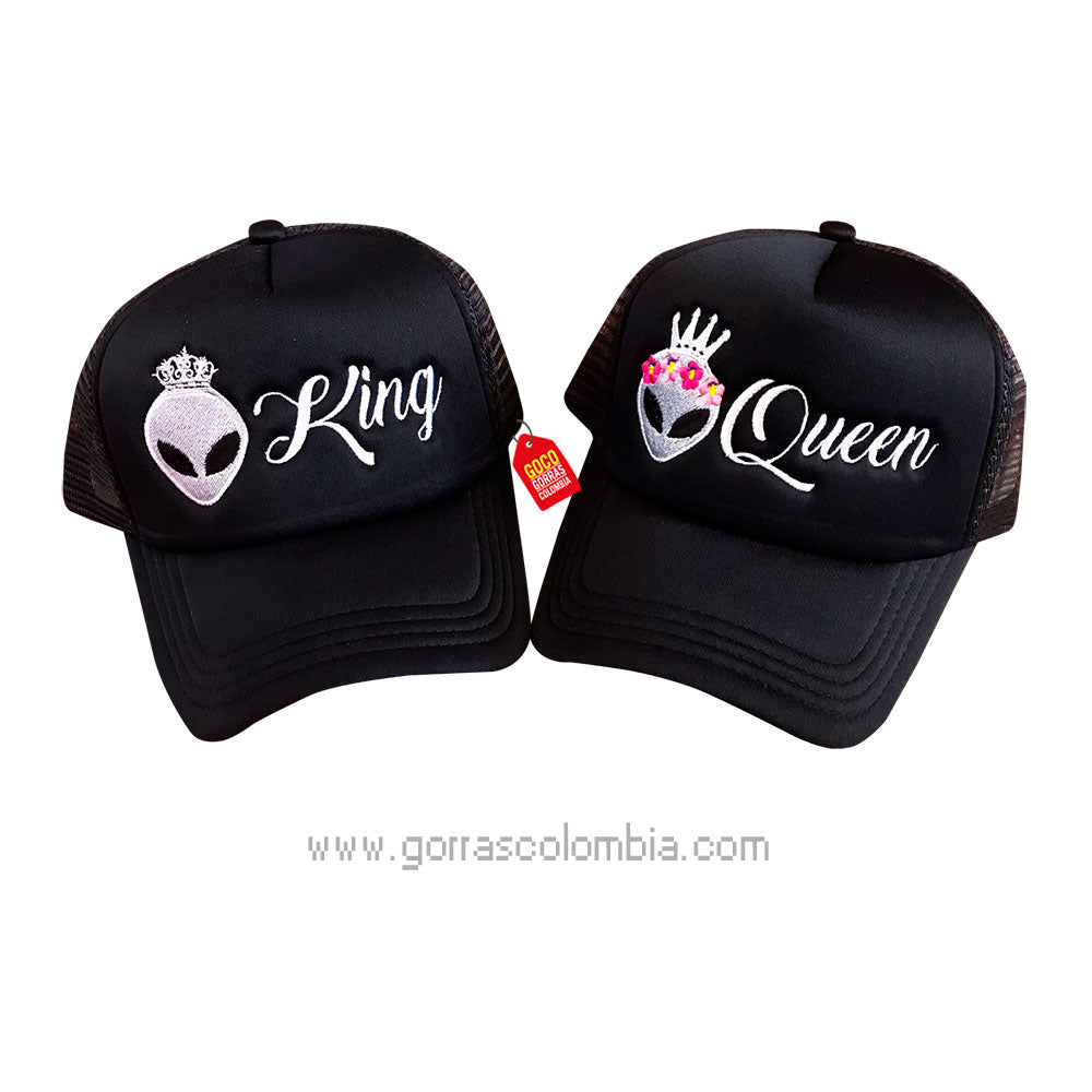 Gorras KING Y QUEEN - ALIEN
