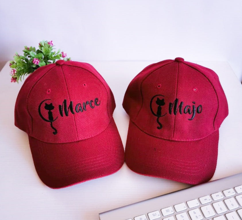 Gorra GATO Y LUNA (Nombre)