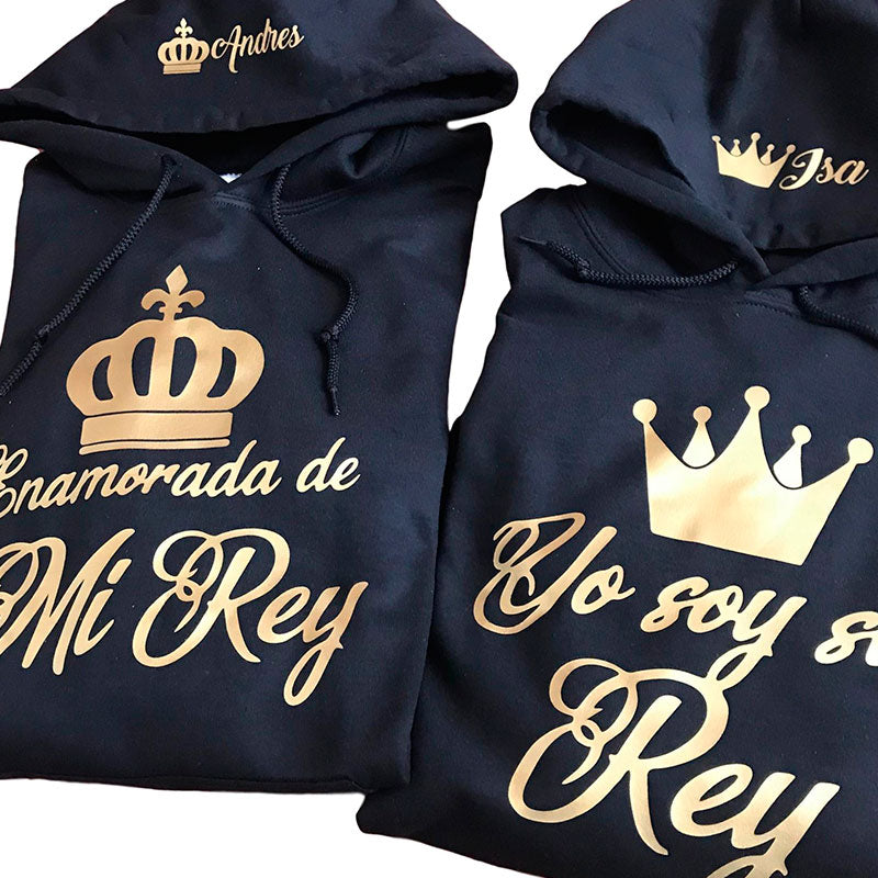Buzo ENAMORADA DE MI REY / YO SOY SU REY (Nombre)