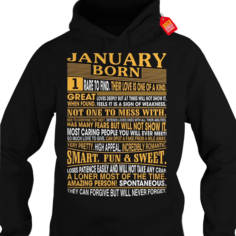 Buzo Cumpleaños: JANUARY BORN (Mes)