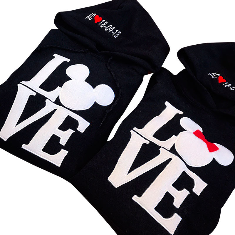 Buzo MICKEY / MINNIE LOVE (Iniciales-Fecha)