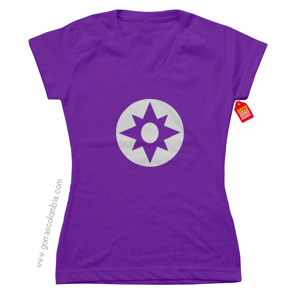 Camiseta LINTERNA VIOLETA MUJER