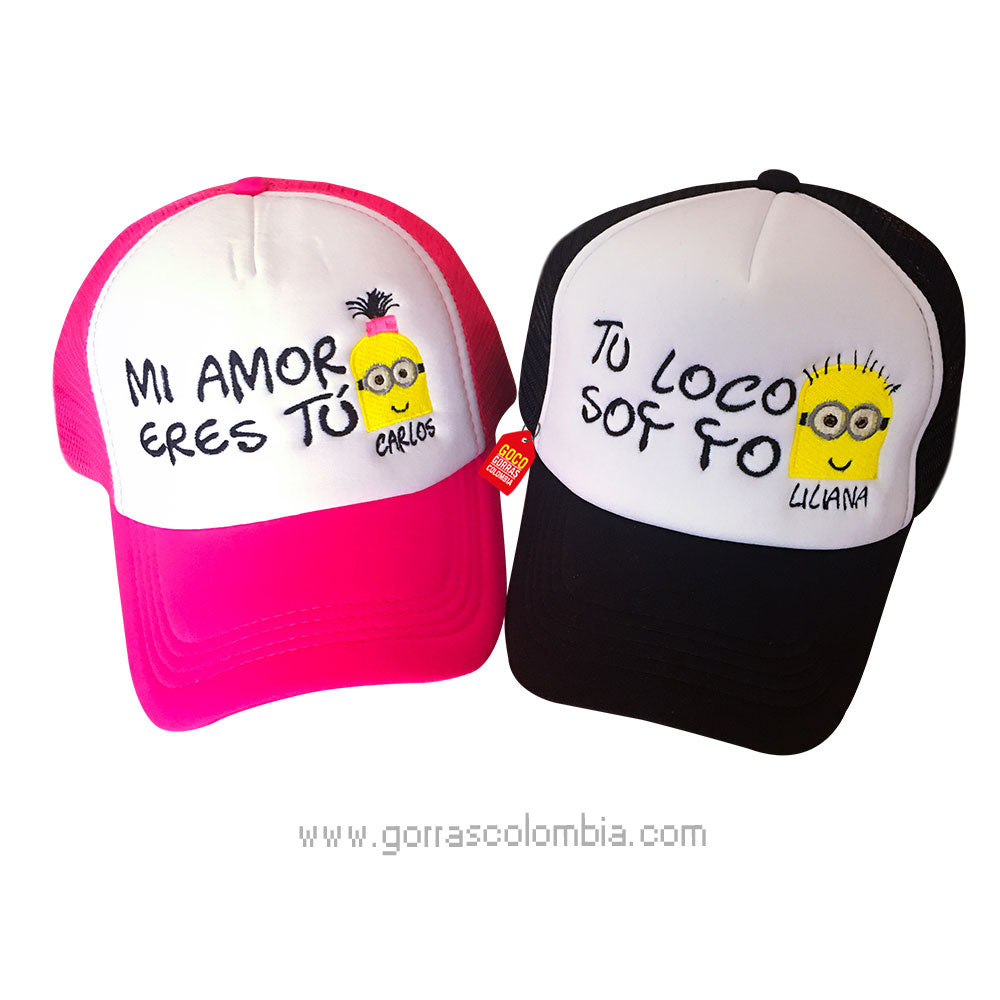 Gorras MINIONS - MI AMOR ERES TU (Nombres)