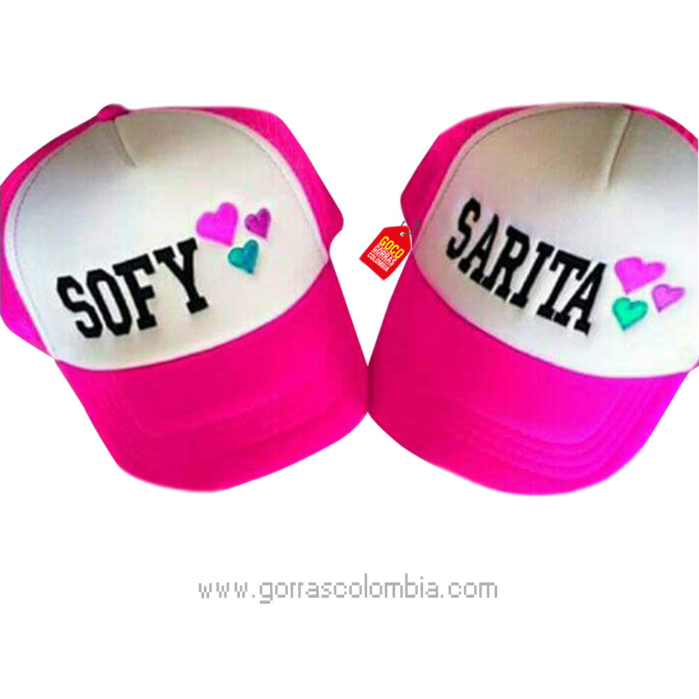 Gorra CORAZONES (Nombre)