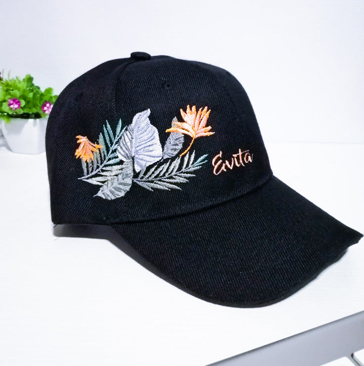 Gorra FLORES Y HOJAS (Nombre)