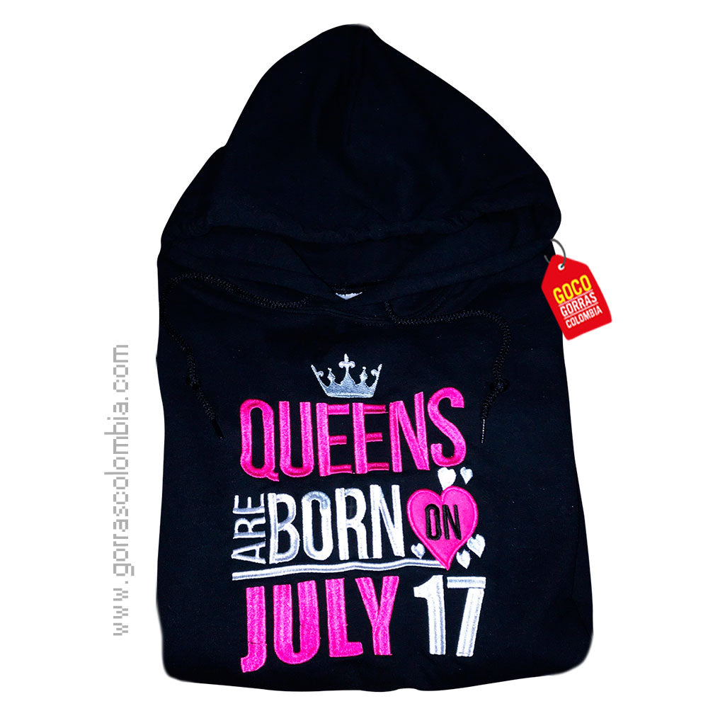 Buzo Cumpleaños: QUEENS ARE BORN ON... (Fecha)