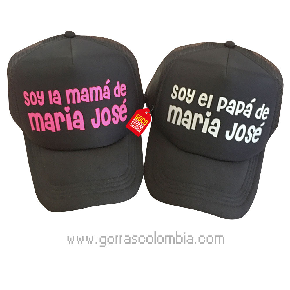 Gorras PAPÁS DE... (Nombre)